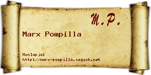 Marx Pompilla névjegykártya
